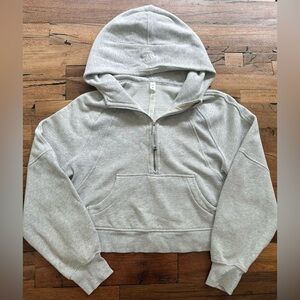 Lululemon Athletica Scuba Oversized Half Zip Hoodie Grey